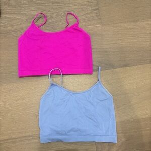 Wild Fable Pink and Blue Crop Tops